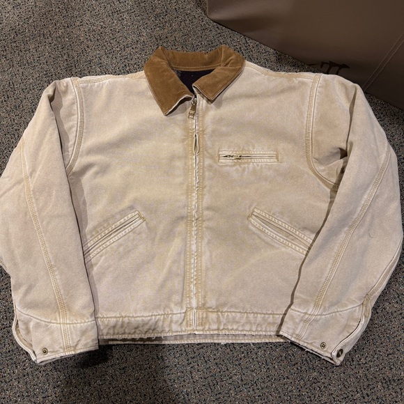 Elwood Petrol Workwear Cropped Jacket Khaki Tan Adult Small NWT - Picture 12 of 13